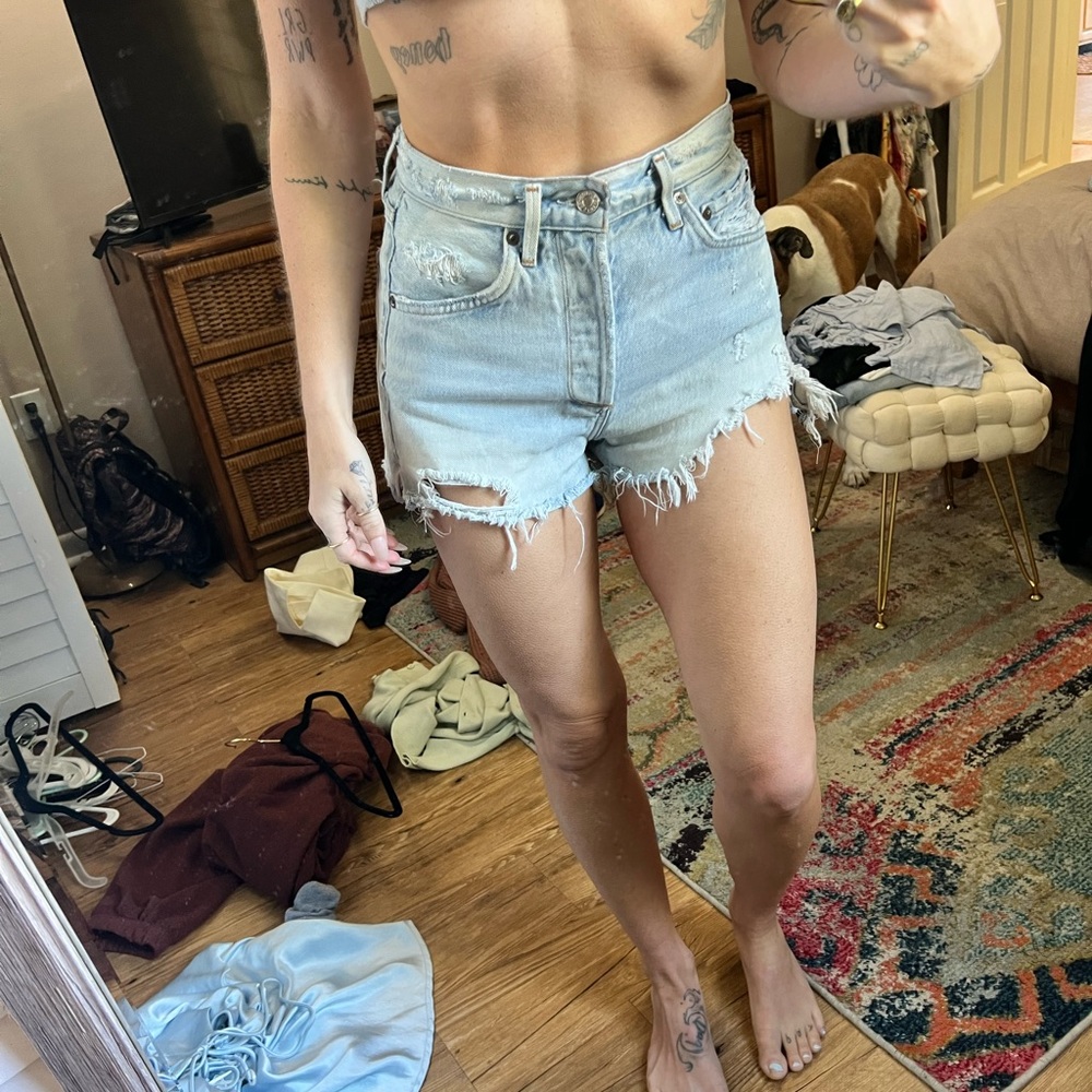 Agolde denim shorts